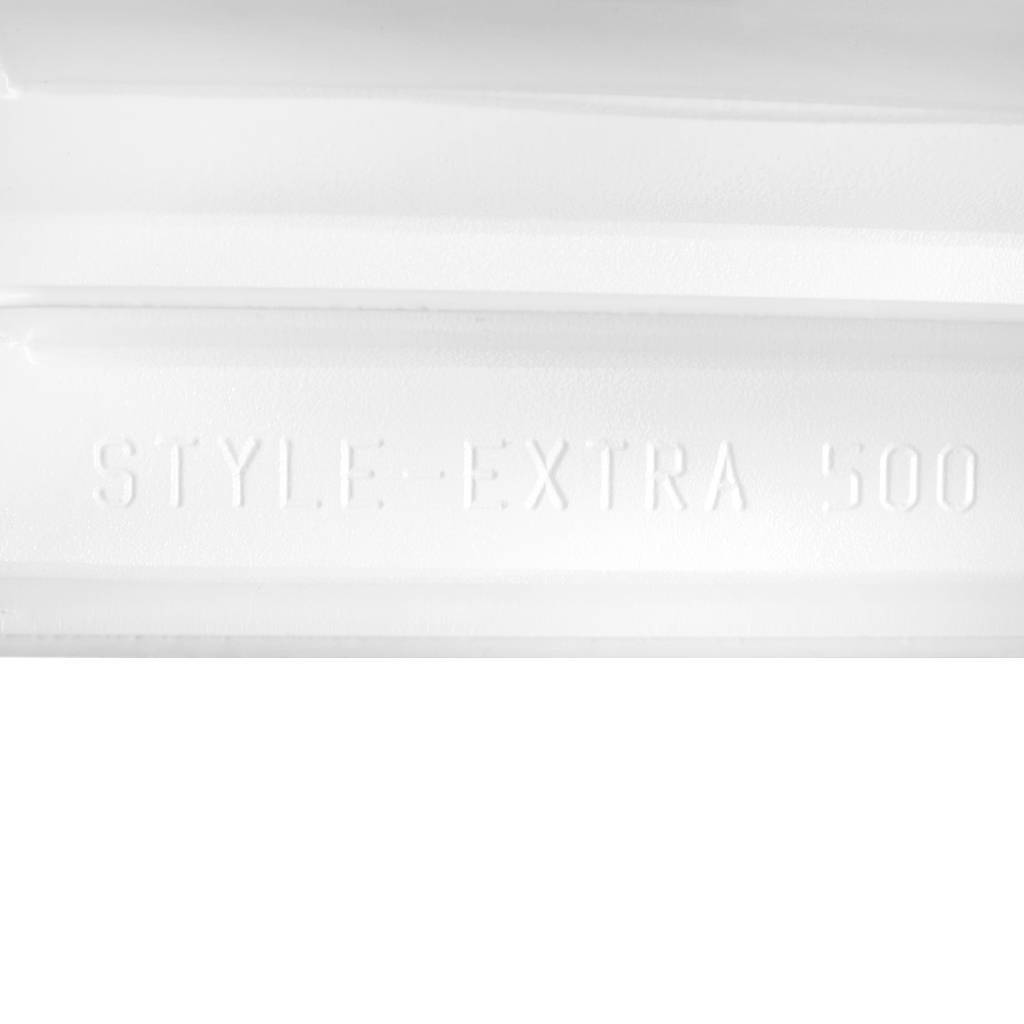 Радиатор биметаллический Global STYLE EXTRA 500 14 секций нижнее правое подключение (белый RAL 9010). Фото 9