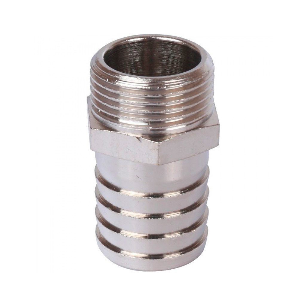 Штуцер STOUT НР никелированный 1/4 x10
