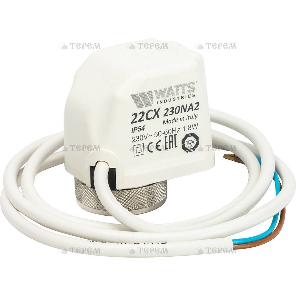 Сервопривод электротермический нормально открытый. 024. A. Valtec vt. Электротермический сервопривод valtec.