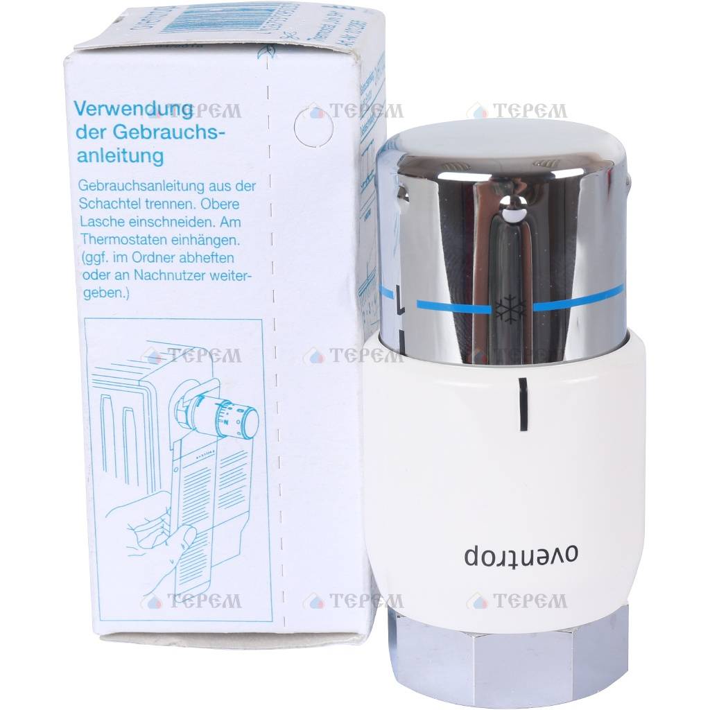 OVENTROP Головка термостатическая Uni SH белая/хромированная – купить в ...