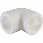 Угольник Политэк d=25 90* для полипропиленовых труб под сварку (цвет белый)