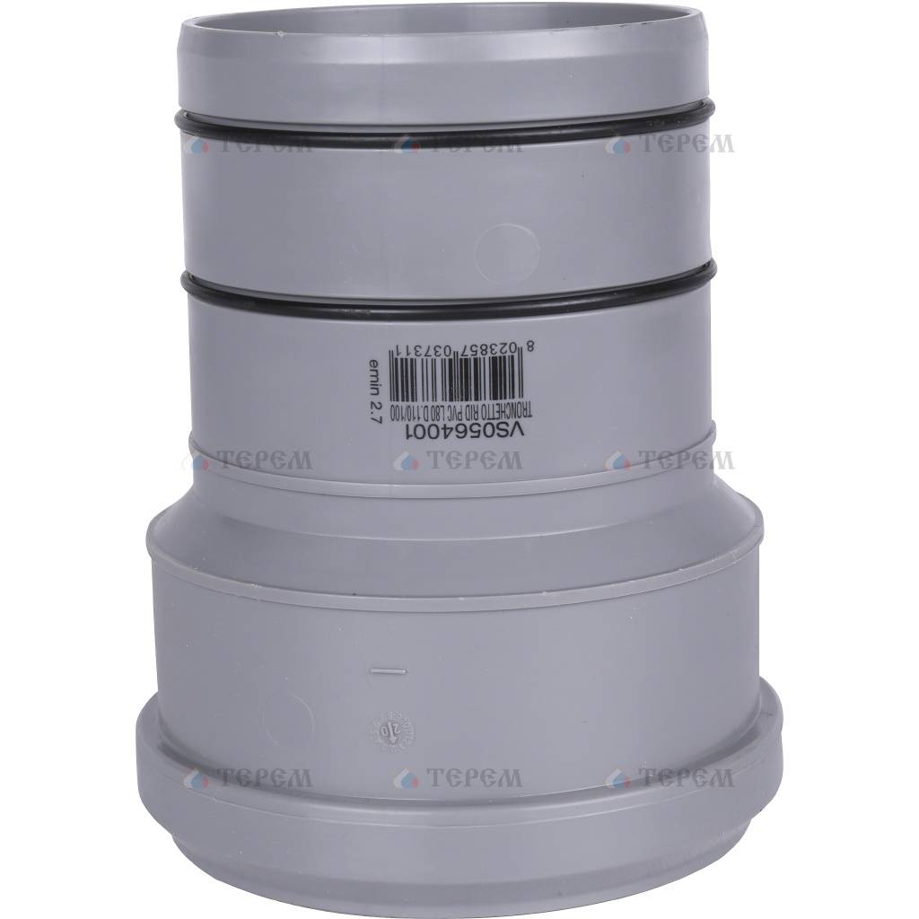 Sinikon Переход ПП/ПВХ D 110/100 Valsir – купить в Москве в интернет ...