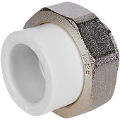 Муфта комбинированная Pro Aqua d=25-3/4 PP-R разъемная (американка) ВР Белая