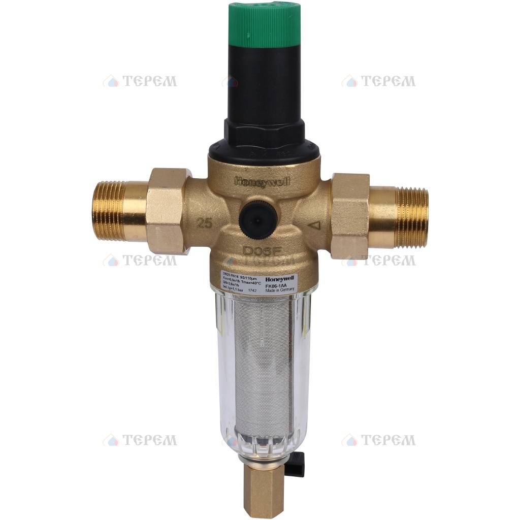 Honeywell (Resideo Braukmann) FK06-1\" AA фильтр 100мк с редуктором ...
