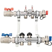 Комплект коллекторов с шаровыми кранами РЕХАУ HKV-D 2 контура