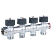 Распределительный коллектор РЕХАУ с плавной регулировкой G 3/4 4 отвода G 3/4