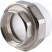 Муфта разъемная Kalde с внутренней резьбой 40х1 1/4 для полипропиленовых труб под сварку (цвет белый)