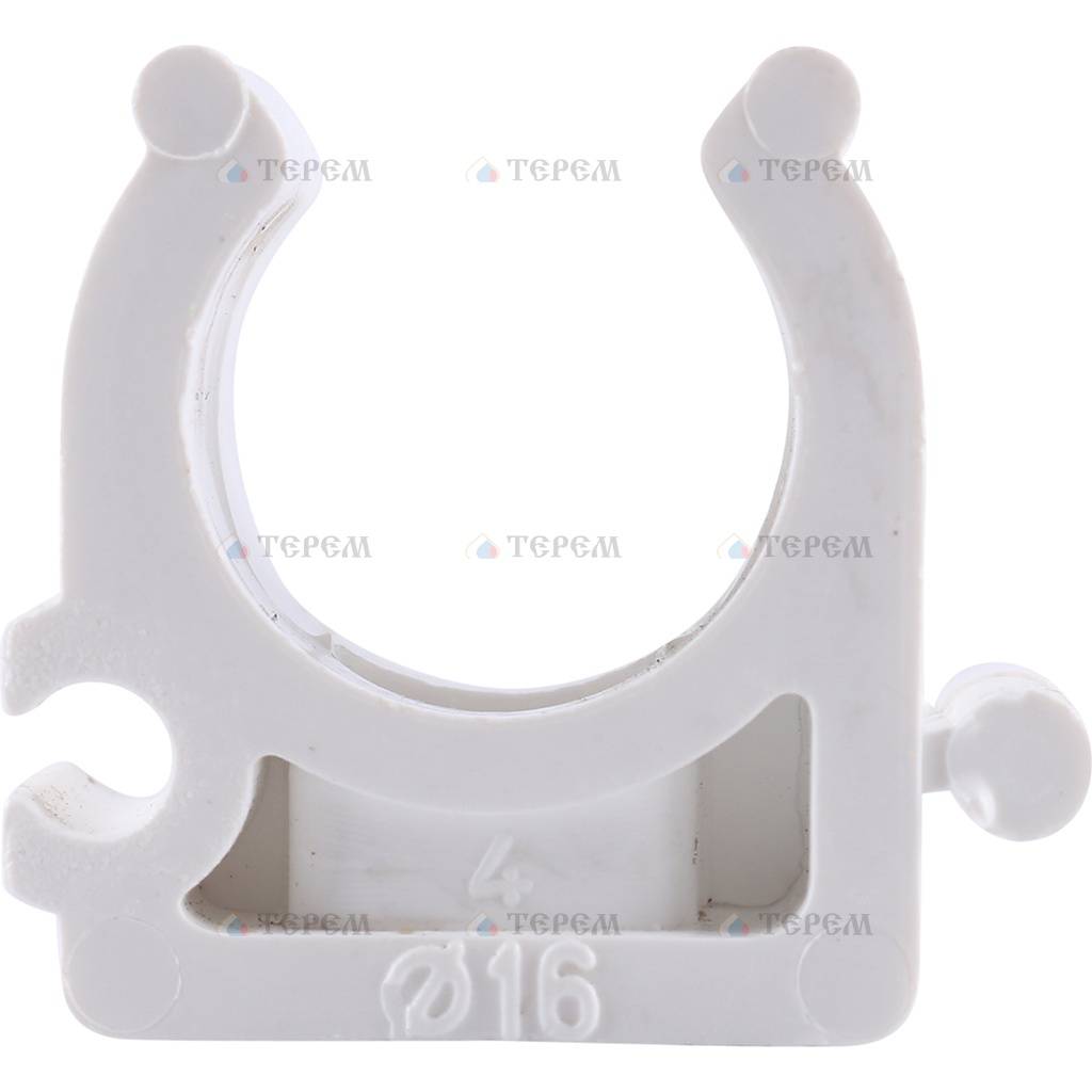 Крепление 16. Опора pprc одинарная 20. 6. Крепеж-клипса d20 черная полистирол (100) промрукав. Крепления для металлопластиковых труб 20.