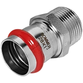 Переходник-НР ROMMER 28х1 из нержавеющей стали прессовой