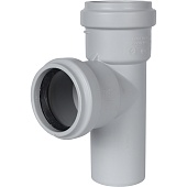 Тройник канализационный бесшумный STOUT D 58 x 58 / 87,5°