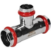 Тройник переходной ROMMER 28х22х28 из нержавеющей стали прессовой