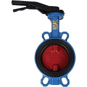 Затвор поворотно-дисковый Tecofi VPI4448 DN 100 PN 16 межфланцевый с ручкой из чугуна EPDM