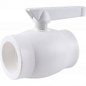 Кран шаровой Kalde d=63 для полипропиленовых труб под сварку (цвет белый)