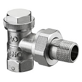 Вентиль на обратную подводку OVENTROP Combi 3 Ду15, 1/2 , PN10, угловой, бронза/латунь, никелир. 