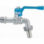 Кран шаровой Cimberio сливной морозоустойчивый 34/1 1/2 с насадкой для шланга PN20 НН рычаг