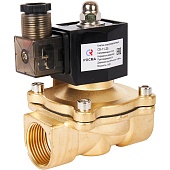 Клапан электромагнитный (соленоидный) двухходовой РОСМА 00000011327 СК-11-25 G1, НЗ, 220В, прямого действия, корпус - латунь, уплотнение - NBR