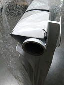 Уцененный товар (повреждения на крайних секциях): Радиатор биметаллический ROMMER Optima BM 500 6 секций боковое подключение (RAL9016)