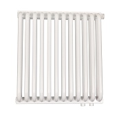 2-х трубчатый радиатор стальной ROMMER RST 2050/12 секций нижнее правое подключение RAL9016 RST-205012-020