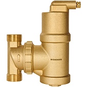 Сепаратор воздуха ROMMER RFW-0070-259525 поворотный ВР 1 корпус- латунь