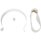 Хомут комплект D100 ROMMER (уплотнение под хомут, хомут стальной гнутый, саморезы)