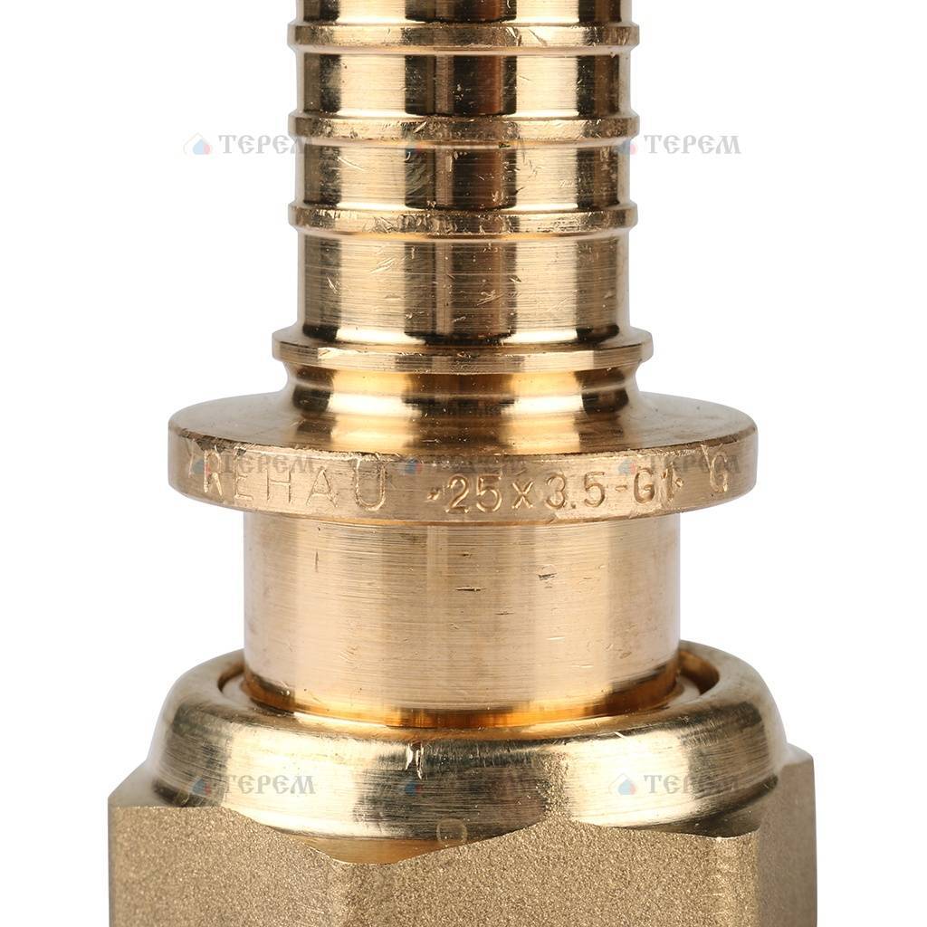 REHAU RAUTITAN Фитинги Переходник с накидной гайкой 25-G 1 RX+ для труб ...