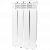 Радиатор алюминиевый Global ISEO 500 4 секции боковое подключение (белый RAL 9010)