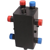 Стальной распределительный коллектор ROMMER RDG-0018 2 отопительных контура с гидравлическим разделителем 1