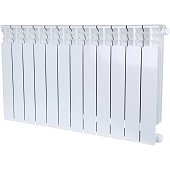 Радиатор биметаллический STOUT Space 500 12 секций нижнее правое подключение RAL9016