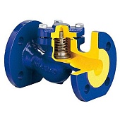 Клапан обратный подъемный ZETKAMA 287A Ду40 Ру16 фланцевый из чугуна