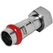 Переходник ROMMER с накидной гайкой-ВР 15х1/2 из нержавеющей стали прессовой