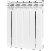 Радиатор алюминиевый ROMMER Profi 500 6 секции (AL500-80-80-100) (RAL9016)