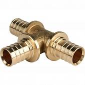 Тройник STOUT равнопроходный 25x25x25 для труб из сшитого полиэтилена аксиальный