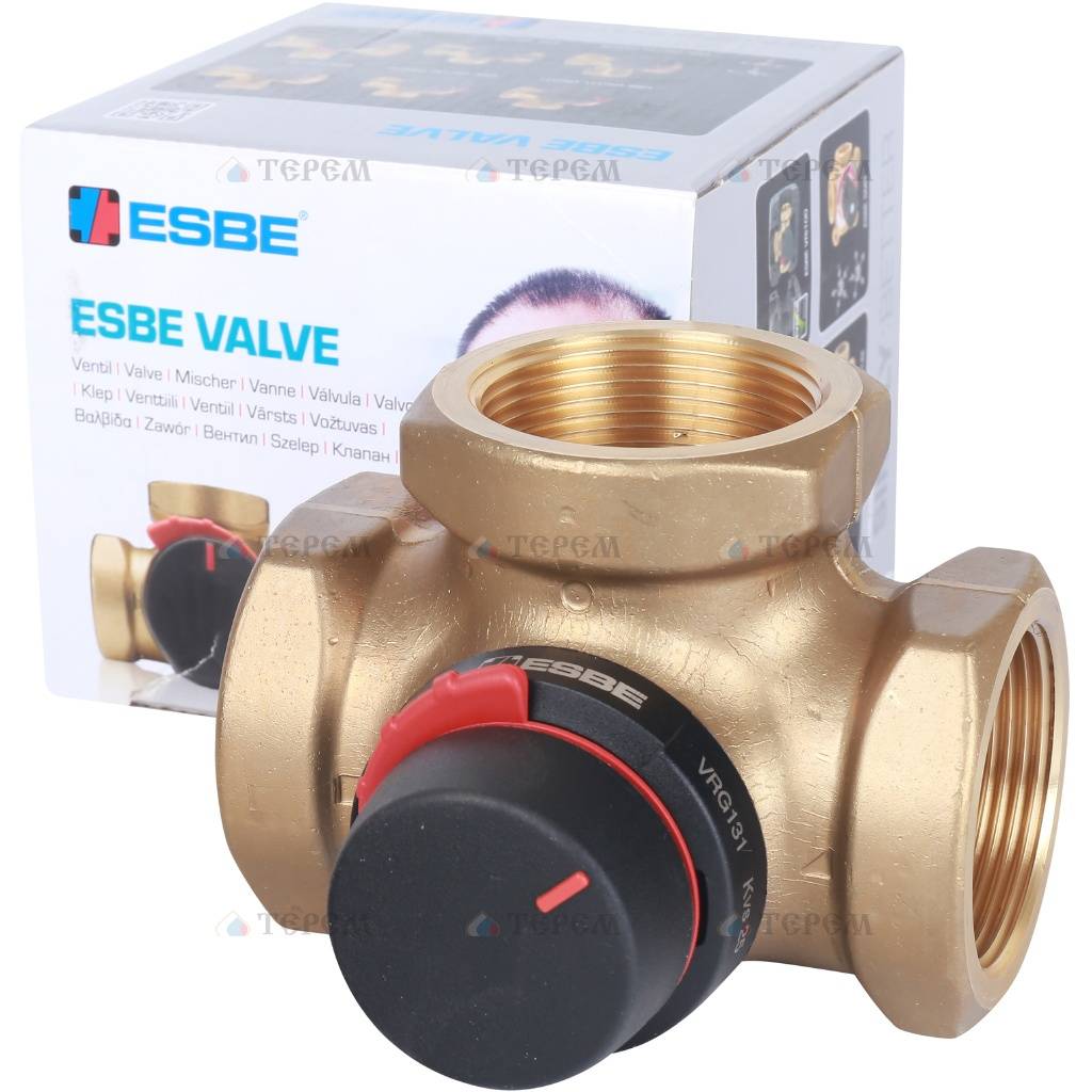 Esbe Вентиль поворотный трехходовой VRG 131, DN40, вн.1 1/2, KVS 25 ...
