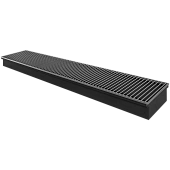 Конвектор внутрипольный ROMMER RCN 80.200.1200 (Решётка роликовая, анодированный алюминий)