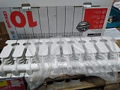 Уцененный товар (брак резьбы): Радиатор алюминиевый ROMMER Plus 200 10 секций боковое подключение (RAL9016)