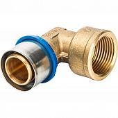 Угольник Prandelli Multyrama 90 с внут.рез. (32х3)х1 профиль H, TH, U для металлопластиковых труб прессовой