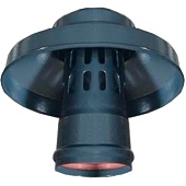 Оголовок с ветрозащитой традиционный ROMMER D80 (алюминий) ЧЕРНЫЙ