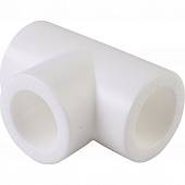 Тройник Политэк d=20 для полипропиленовых труб под сварку (цвет белый)