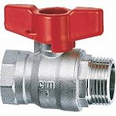 Кран шаровой Cimberio RED6/1MF 3/4 серии RED5 полнопроходной PN40 BН бабочка