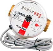 Счетчик горячей воды ITELMA (Ду=15мм, L=80мм, Qном=1,5 м3/ч, импульсный выход ГЕРКОН)