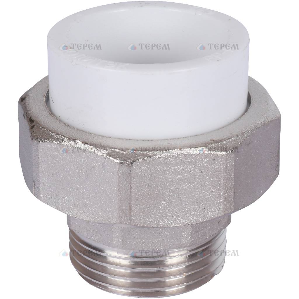Политэк 32х1 Муфта разъемная с наружной резьбой для полипропиленовых ...
