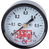 Манометр общетехнический РОСМА 50 мм 150 градусов 1/4 давление 0.6 МРа осевое присоединение ТМ-210Т