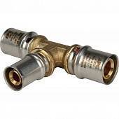 Тройник переходной STOUT 20х16х20 для металлопластиковых труб прессовой