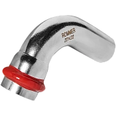 Угольник ROMMER однораструбный 90°-НПр, 22, из нержавеющей стали прессовой