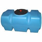 Бак для воды Танк 800 л горизонтальный с фланцем и крышкой с клапанами, со сливом