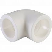 Угольник Политэк d=32 90* для полипропиленовых труб под сварку (цвет белый)