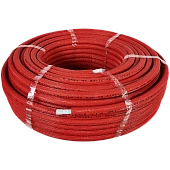 Труба металлопластиковая STOUT в теплоизоляции 16х2,0 (бухта 100 м) (красная)