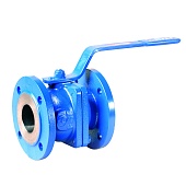 Кран шаровой фланцевый полнопроходной FAF Valve 1100 (FAF Valve 1220) Ду 125, Ру 16 с рукояткой
