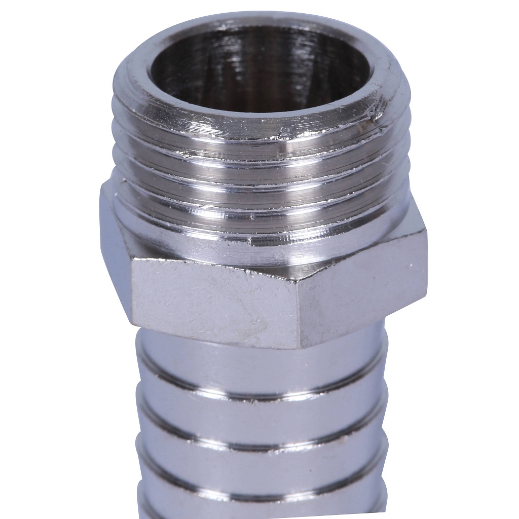 Штуцер STOUT НР никелированный 1/2 x18. Фото 7