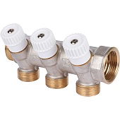 3-х ходовой коллектор LUXOR с перекрывающими кранами CP 453 (G1xG3/4 EK)